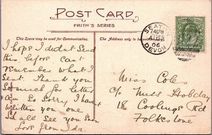 Devon Postcard - Honiton Lace Maker & Lace   XT459