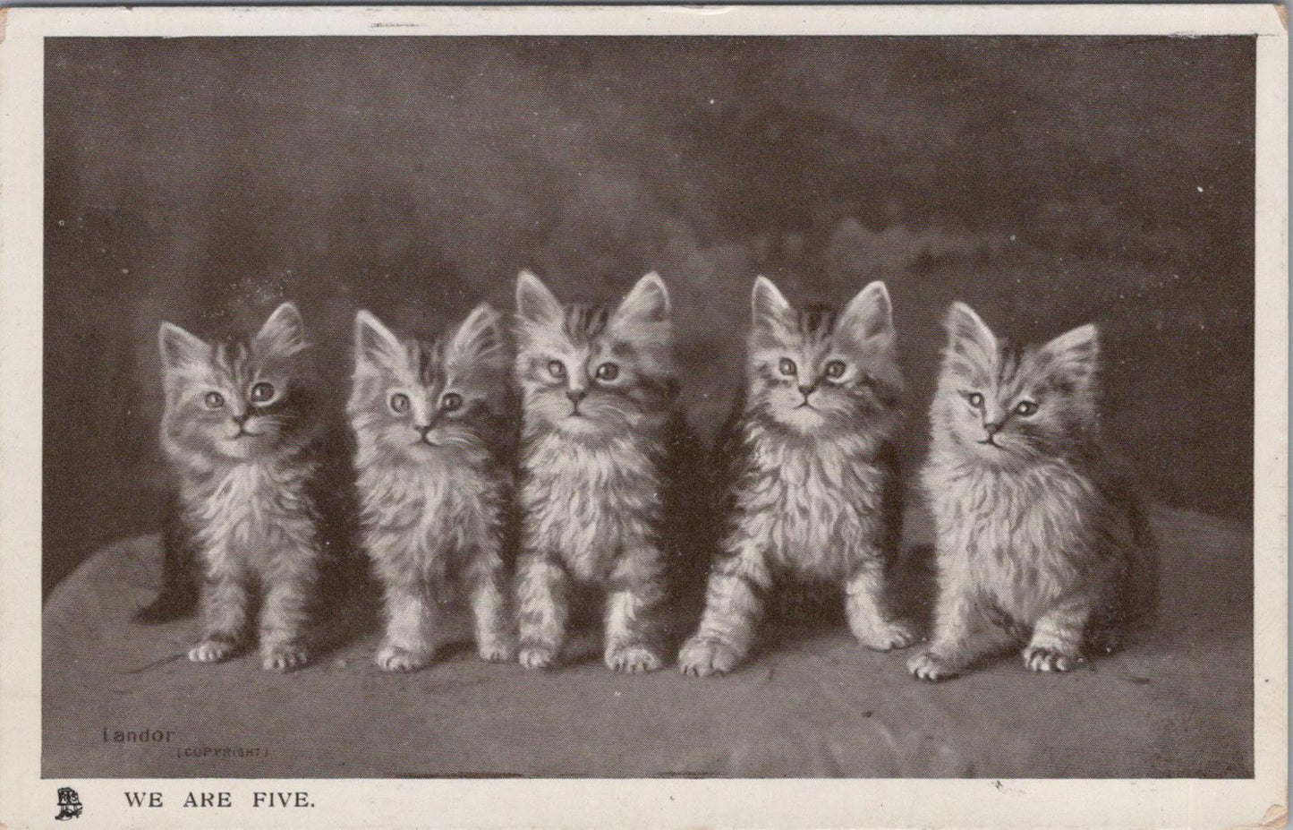Animals Postcard - Cats, Kittens, We Are Five  XT480