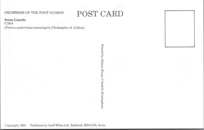 Military Postcard - Drummers of The Foot Guards, Scots Guards   XT507