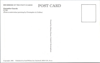Military Postcard - Drummers of The Foot Guards, Grenadier Guards   XT508