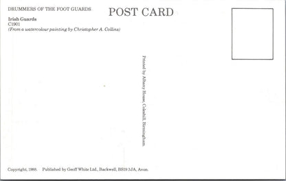 Military Postcard - Drummers of The Foot Guards, Irish Guards   XT509