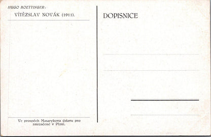 Music Postcard - Czech composer Vítězslav Novák, Artist Hugo Boettinger  XT556