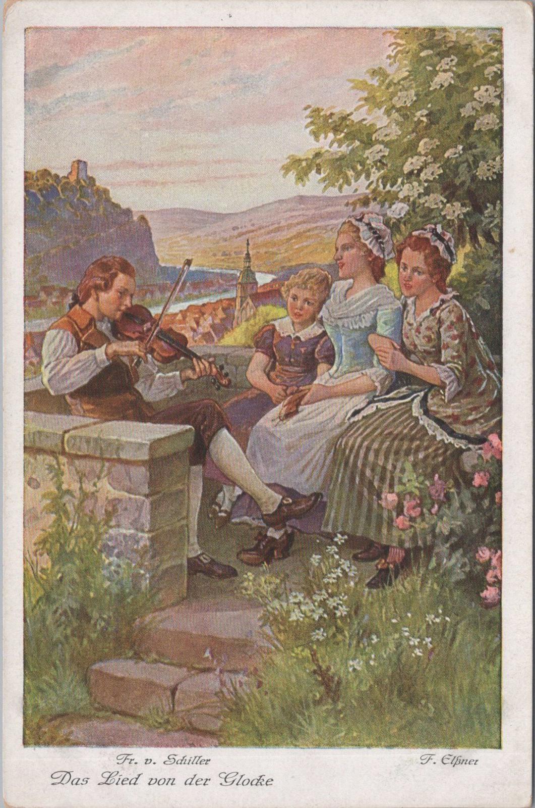 Artist Postcard - Friedrich Schiller's Famous 1799 Poem "The Song of the Bell"  XT562