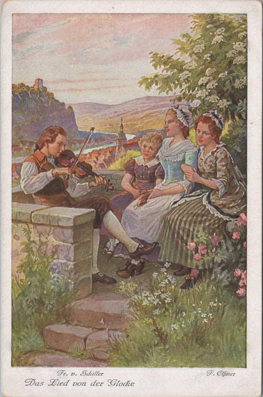 Artist Postcard - Friedrich Schiller's Famous 1799 Poem "The Song of the Bell"  XT562