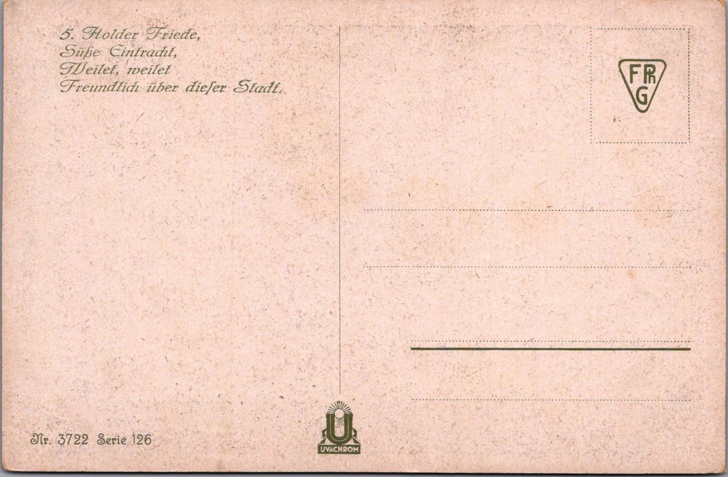 Artist Postcard - Friedrich Schiller's Famous 1799 Poem "The Song of the Bell"  XT562