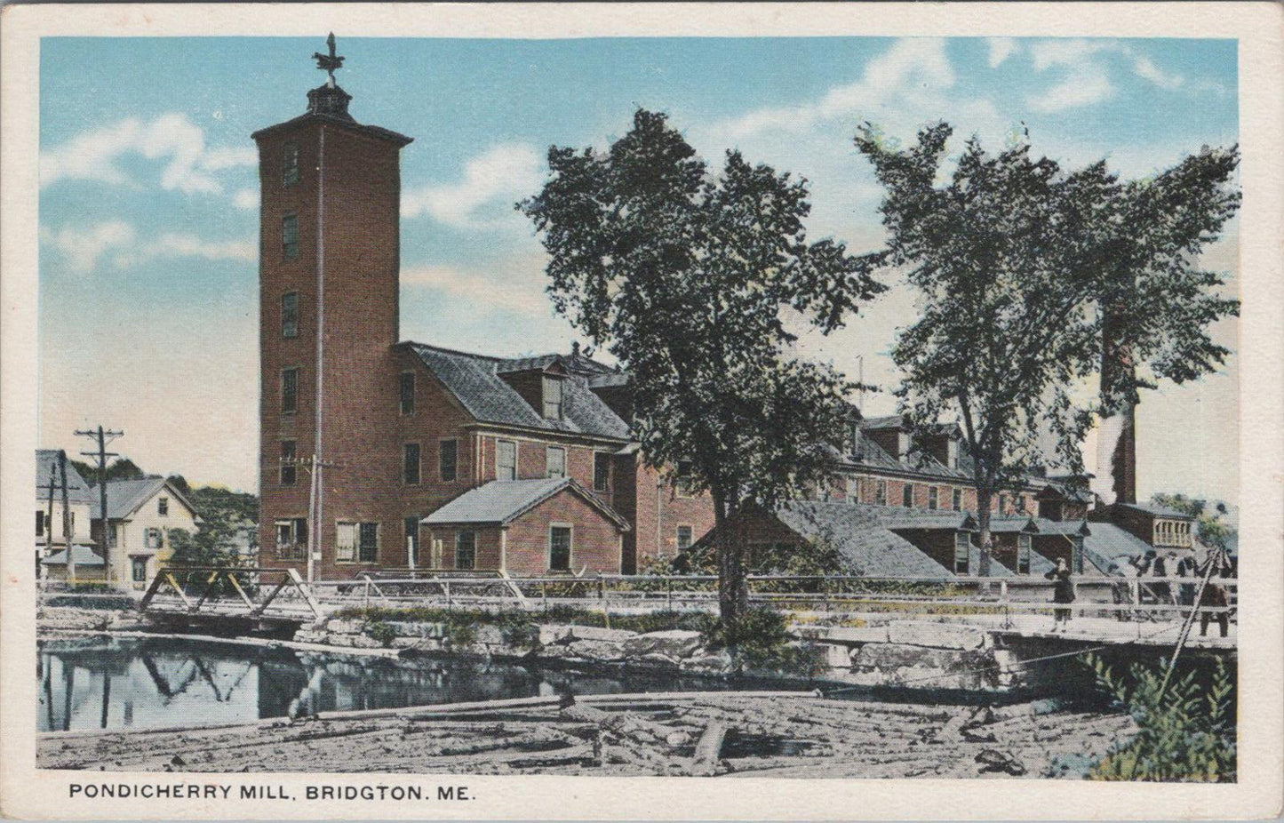 America Postcard - Pondicherry Mill, Bridgton, Maine  XT570