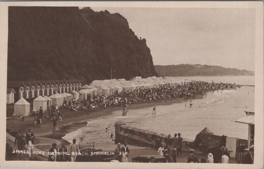 Isle of Wight Postcard - Small Hope Bathing Beach, Shanklin  XT588