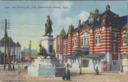 Japan Postcard - The Statue of Late Commander Hirose, Tokyo   XT592