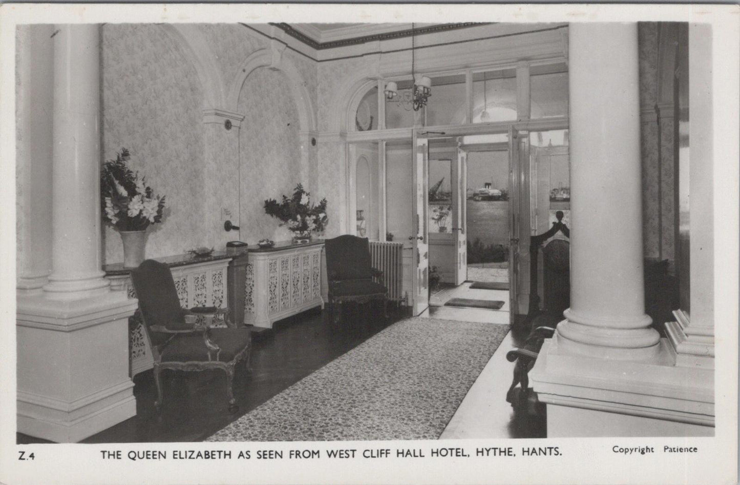 Hampshire Postcard - West Cliff Hall Hotel, Hythe  XT602