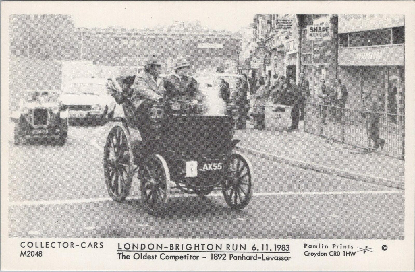 London Postcard: London Brighton Run 1983 Panhard Levassor Vintage Car XT3091