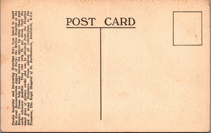 London Postcard: The Quad At Barts St Bartholomews Hospital Ernest Coffin XT3138