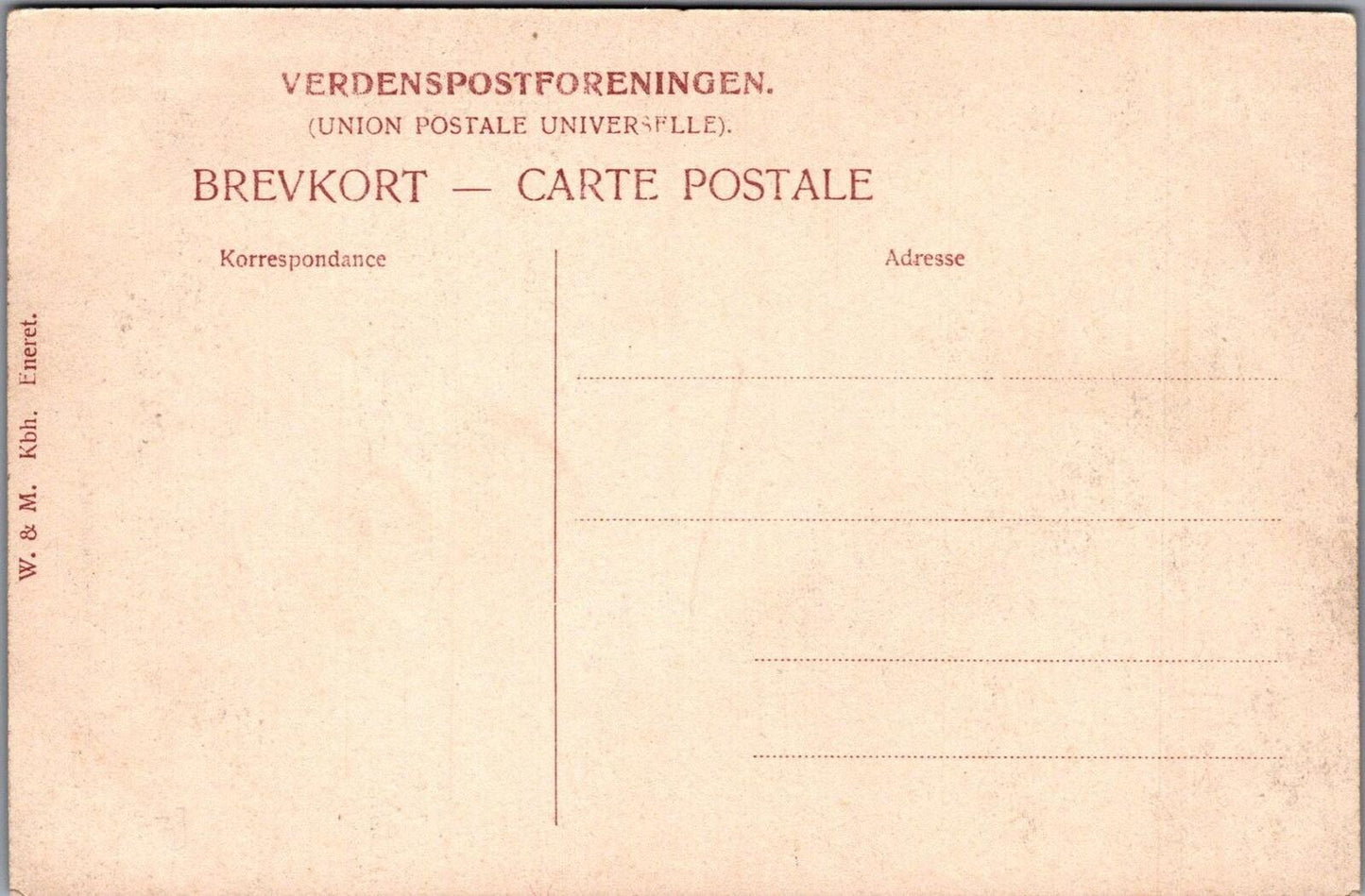 Denmark Postcard: En Amagerpige Torvedragt Nationaldragter No 8 1900s XT3167