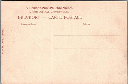Denmark Postcard: En Amagerpige Torvedragt Nationaldragter No 8 1900s XT3167