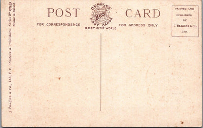 Greetings Postcard: Dearest My Thoughts Wandering Poetry Floral 1910s XT3169