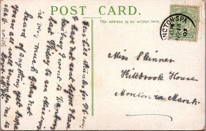 Miss Gertie Millar Edwardian Actress Pink Feather Hat Postcard 1907 - XT3303