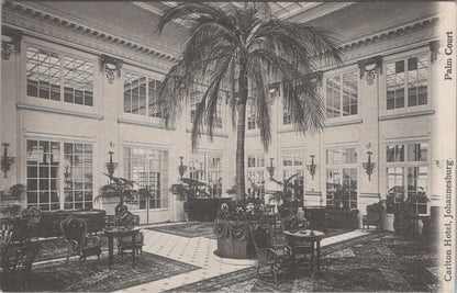 South Africa Postcard - Johannesburg, Carlton Hotel, Palm Court  XT986