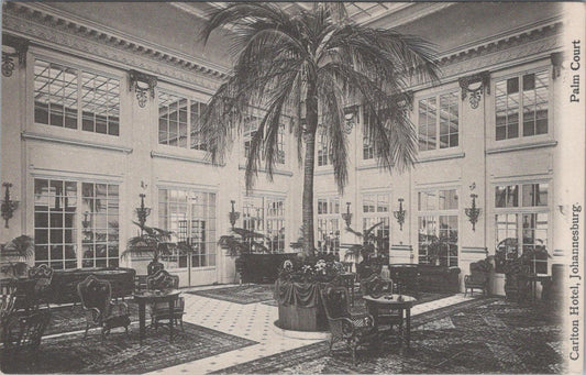 South Africa Postcard - Johannesburg, Carlton Hotel, Palm Court  XT986