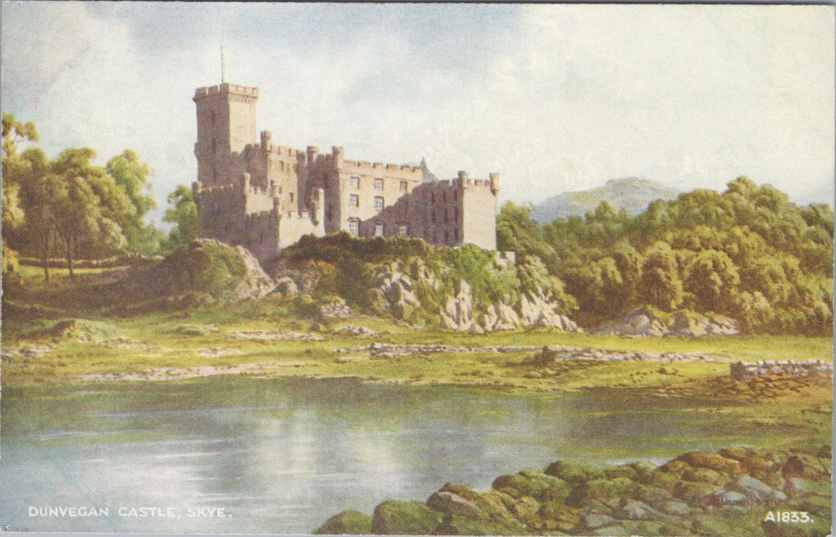 Scotland Art Postcard: Dunvegan Castle, The Isle of Skye  XT1008