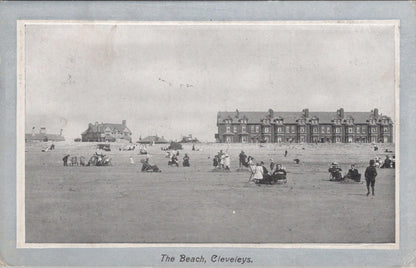 Lancashire Postcard: The Beach, Cleveleys, Fylde Coast, 1918  XT1039