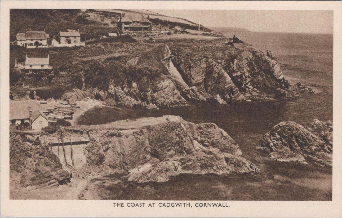 Cornwall Postcard - The Coast at Cadgwith, Cornish Coastline  XT1043