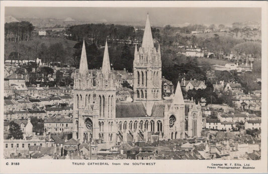 Cornwall Postcard - Truro Cathedral From The South-West  XT1044