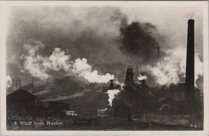 Staffordshire Postcard - A Whiff From Hanley, Industrial Landscape   XT1059