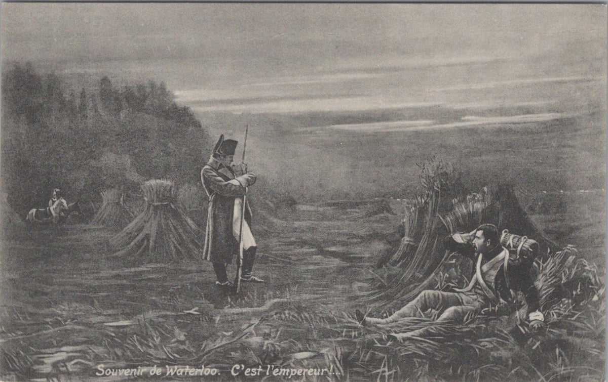 Military Art Postcard: Battle of Waterloo, Hugh de Twenebrokes Glazebrook XT1062