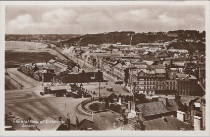 Jersey postcard: General View of St Helier Weighbridge and Esplanade  XT1463