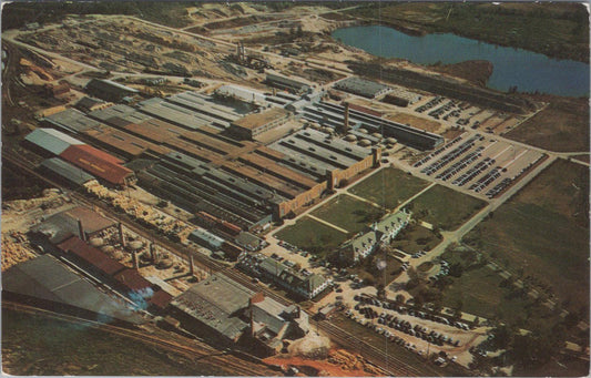 Missouri Postcard: A. P. Green Fire Brick Company Mexico Aerial View, 1950s XT1480