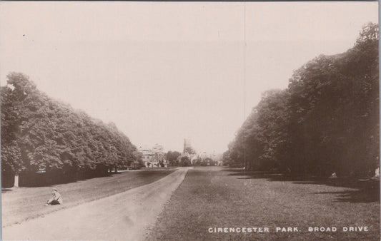 Gloucestershire Postcard: Cirencester Park Broad Drive Early 1900s XT1495