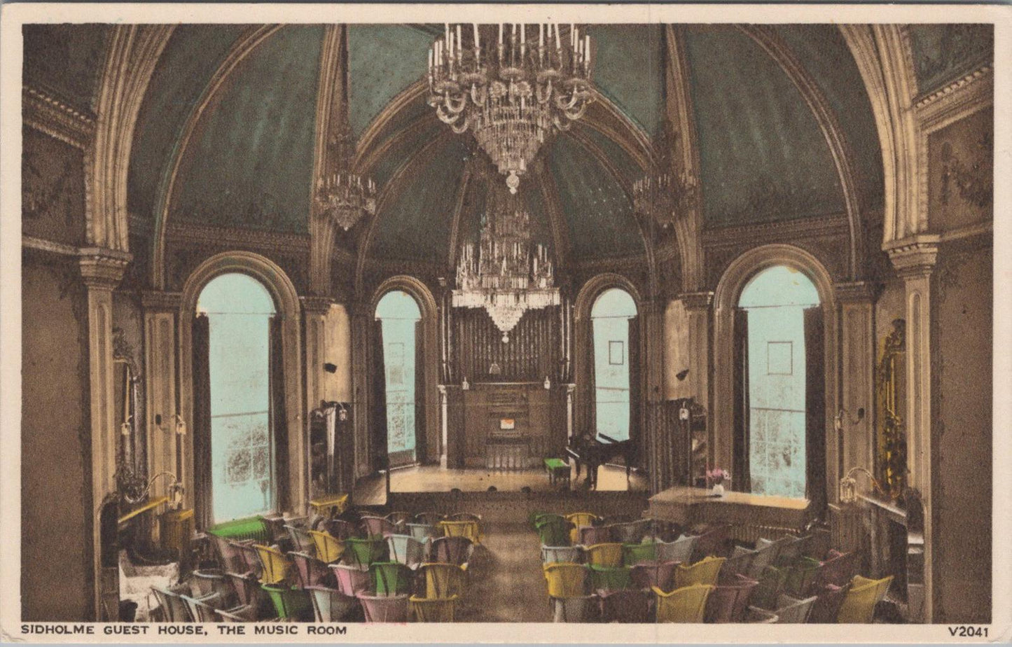 Devon Postcard: Sidholme Guest House, The Music Room, Sidmouth XT1498