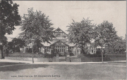 Worcestershire Postcard: St. Andrews Brine Baths, Droitwich Early 1900s XT1504