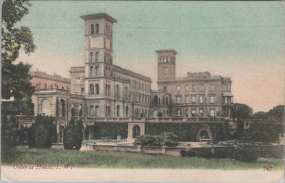 Isle of Wight Postcard: Osborne House Garden Terrace View Early 1900s XT1511