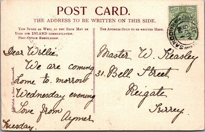 Isle of Wight Postcard: Osborne House Garden Terrace View Early 1900s XT1511