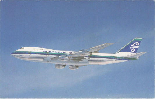 New Zealand Postcard: Air New Zealand Rolls-Royce Boeing B747 1980s XT1526
