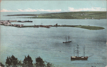 Northern Ireland Postcard: Larne Harbour, Larne Co. Antrim. c1910  XT1534
