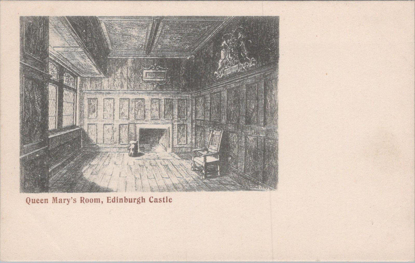Scotland Postcard: Queen Mary's Room, Edinburgh Castle, Midlothian  XT1542