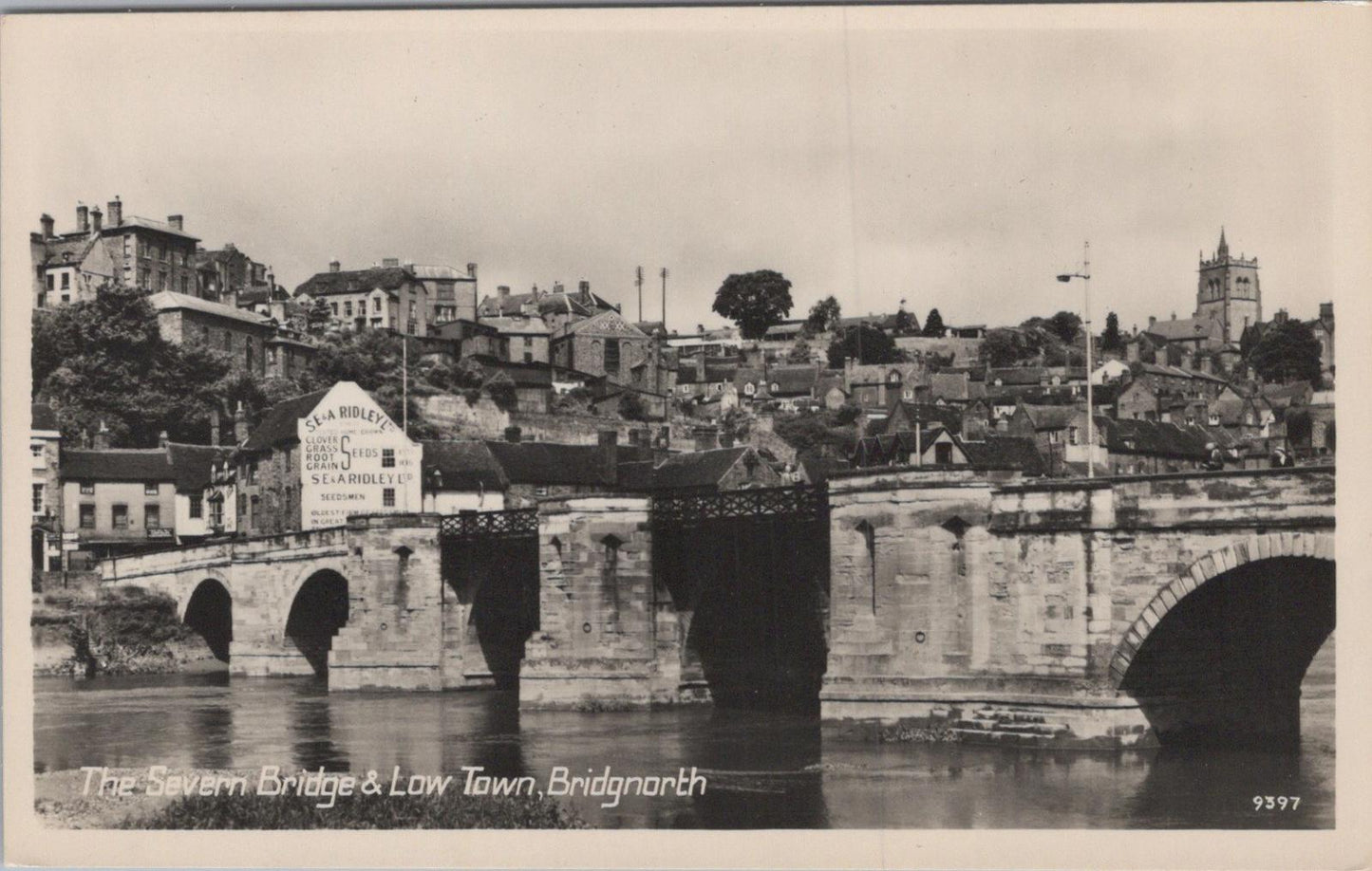 Shropshire Postcard: The Severn Bridge & Low Town, Bridgnorth XT1555