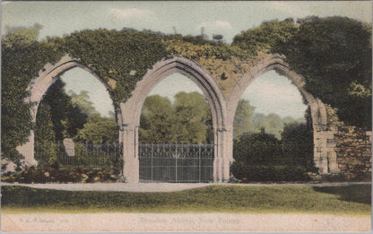 Hampshire Postcard: Beaulieu Abbey New Forest Cloister Arches 1900s Litho XT2957