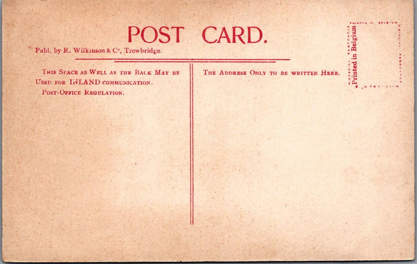 Wiltshire Postcard: Rood Ashton House West Ashton Manor 1900s Litho XT2962