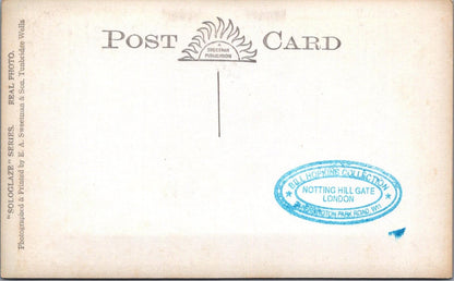 Wiltshire Postcard: Castle Combe Stream Bridge 1920s Real Photo RPPC XT2964