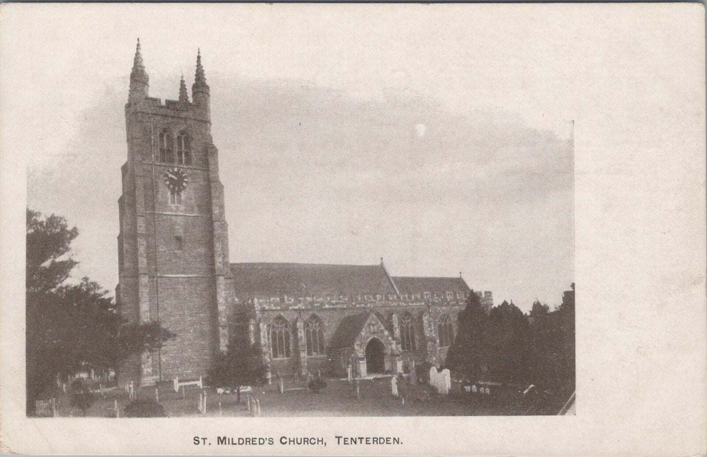 Kent Postcard: Tenterden St Mildred 130ft Bethersden Marble Tower 1910s XT2975