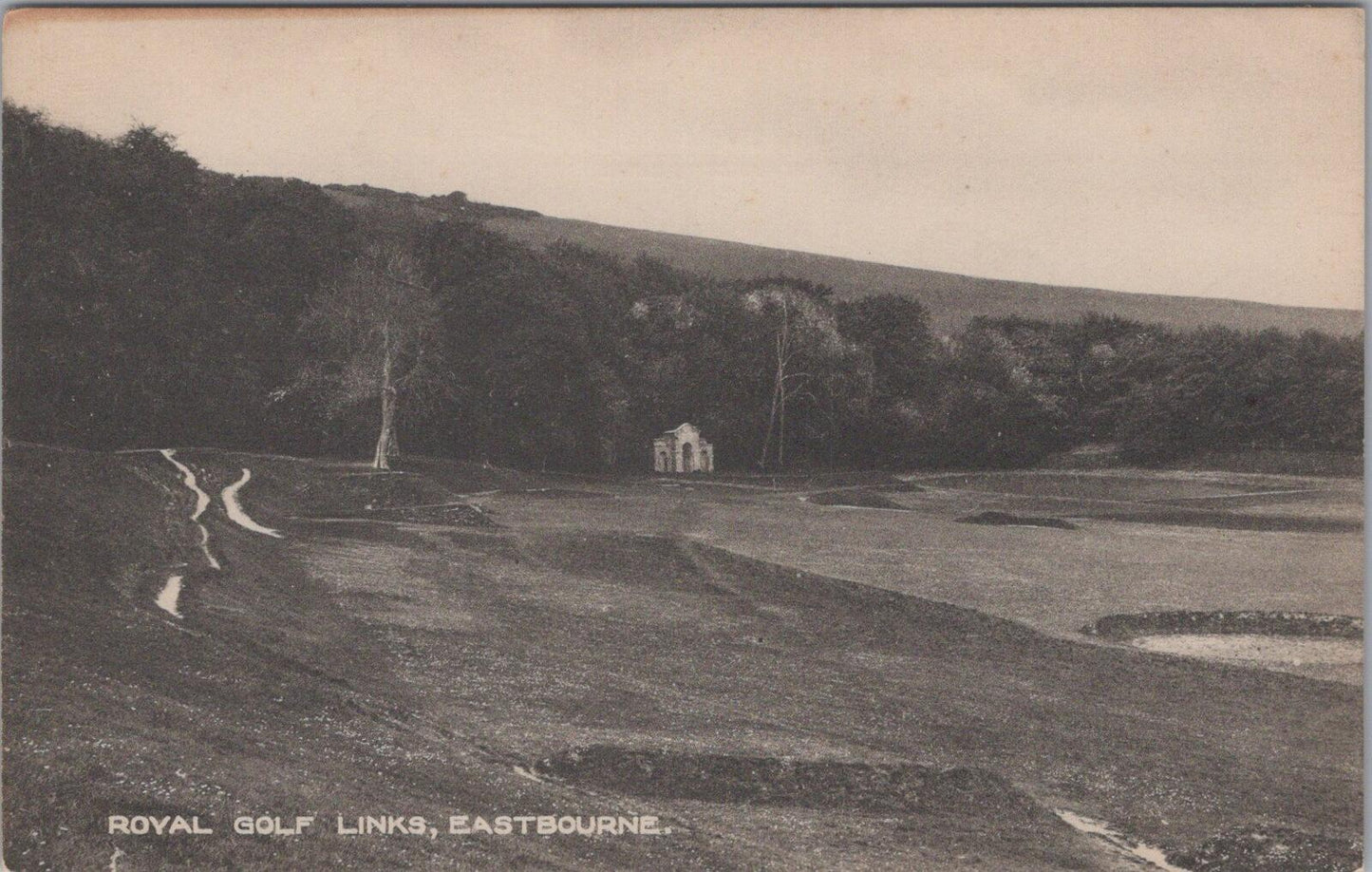 Sussex Postcard: Eastbourne, Royal Golf Links Paradise 1900s, Litho XT2996