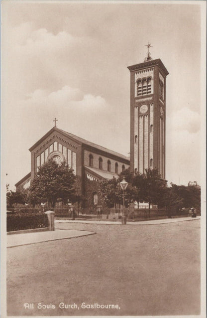 Sussex Postcard: Eastbourne, All Souls Church Byzantine Architecture  XT2998