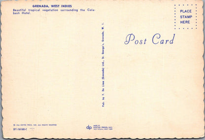 Grenada Postcard: Calabash Hotel Beautiful Tropical Vegetation 1966   XT2739