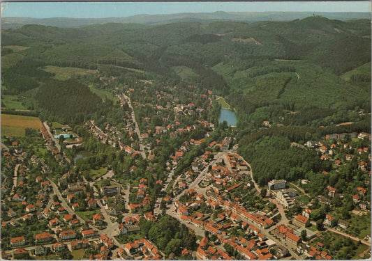 Germany Postcard: Bad Sachsa Sudharz Aerial Luftaufnahme 1970s Chrome XT2757