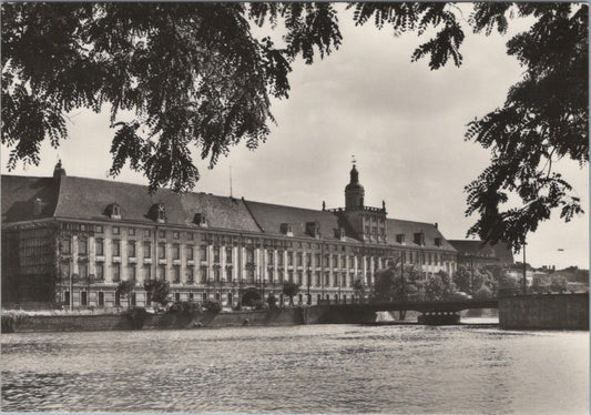 Poland Postcard: Wroclaw Uniwersytet University Baroque Building Chrome XT2768