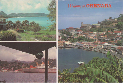 Grenada Postcard: St Georges Inner Harbour Carenage West Indies Chrome XT2775