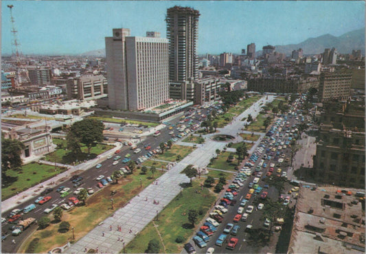 Peru Postcard: Lima Paseo De La Republica Sheraton Hotel 1970s/1980s  XT2776