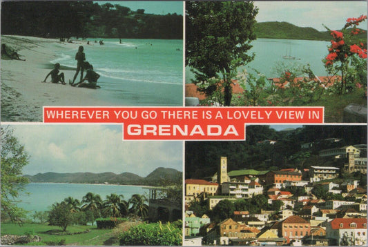 Grenada Postcard: Grenadines Holiday Paradise Caribbean Islands Chrome XT2778